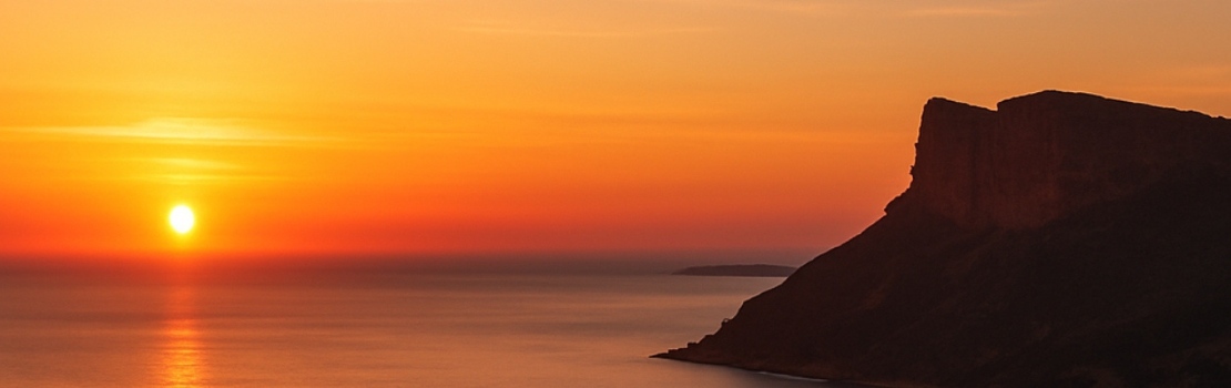 Un joli coucher de soleil en Provence